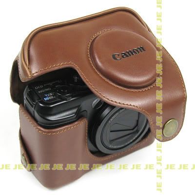 strap g10 for canon camera G11  Case  Leather PowerShot Camera G12 CANON for Strap G10 Brown Bag
