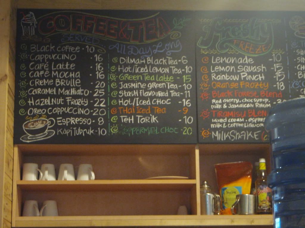 menu board, Modjo'sRiau Junction Food Court