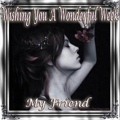 wishing you a wonderful week my friend