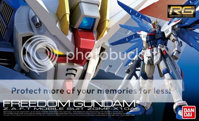 bandai gundam maquette model kit rg 1 144 freedom 05 zgmf x10a