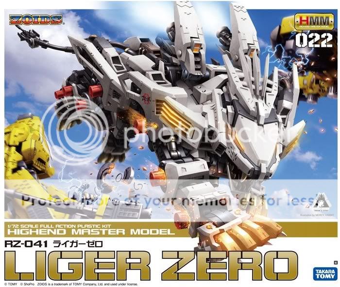 Takara Tomy Zoids HMM 022 RZ 041 Liger Zero Scale 1/72 Plastic Model 